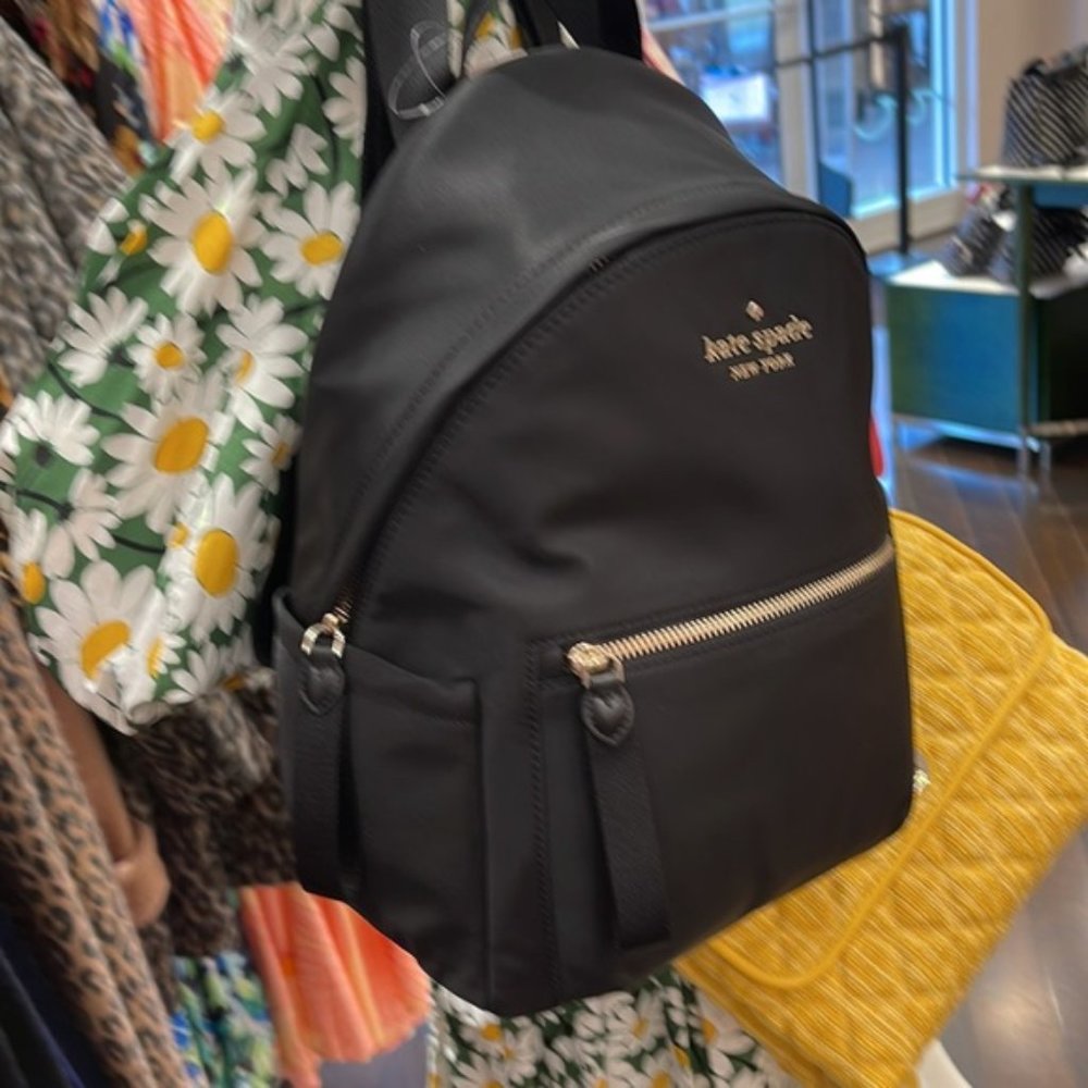 Kate Spade Chelsea Medium Backpack Black - Picture 12 of 16